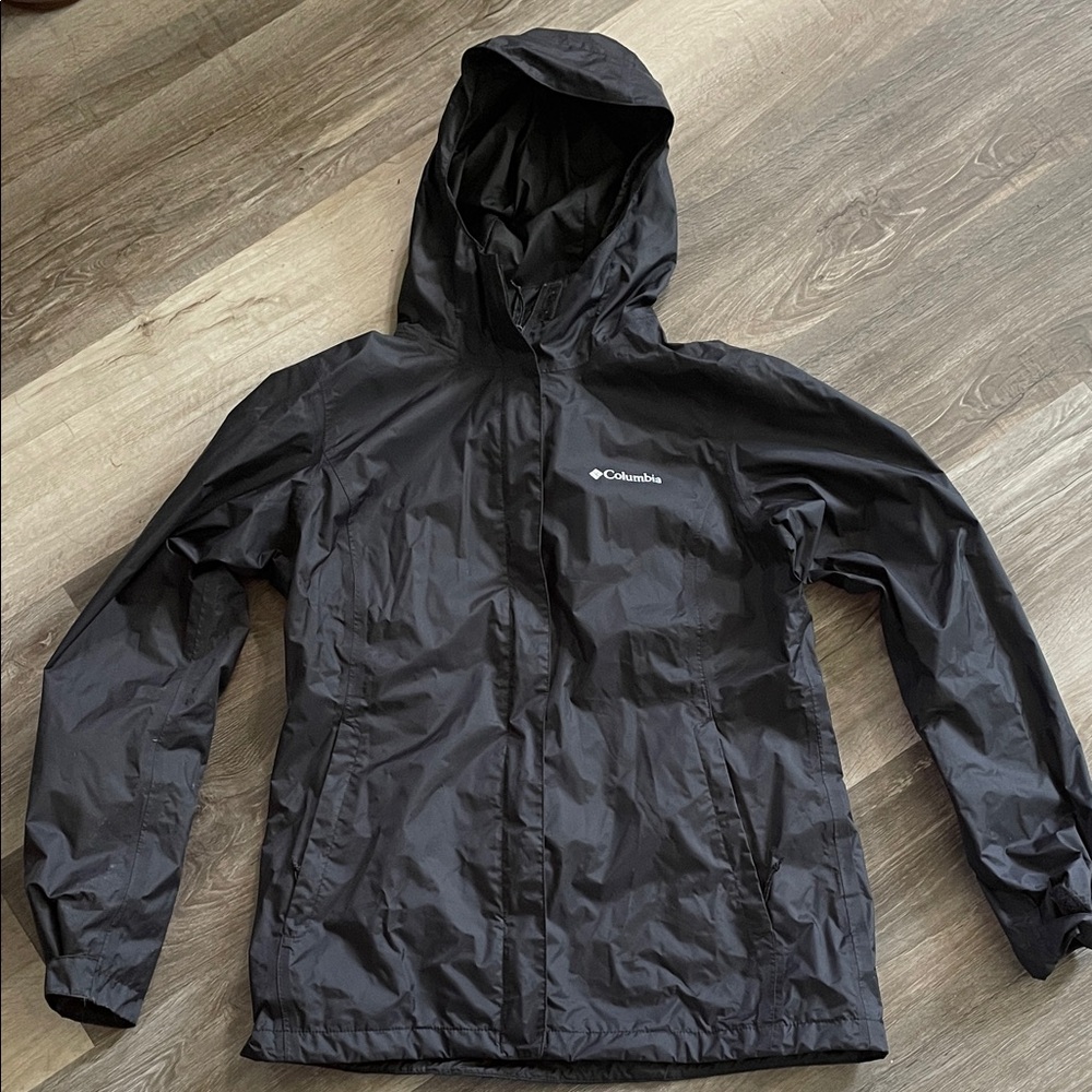 Columbia Black Zip-Up Medium